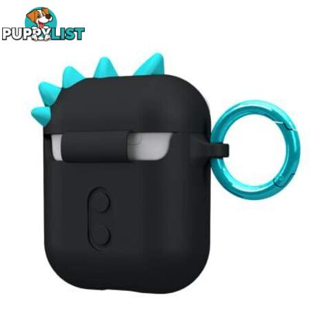 Case-Mate CreaturePod Case for Air Pods with Neck Strap - Spike Harmless Case (Black) - Case-Mate - 846127187022