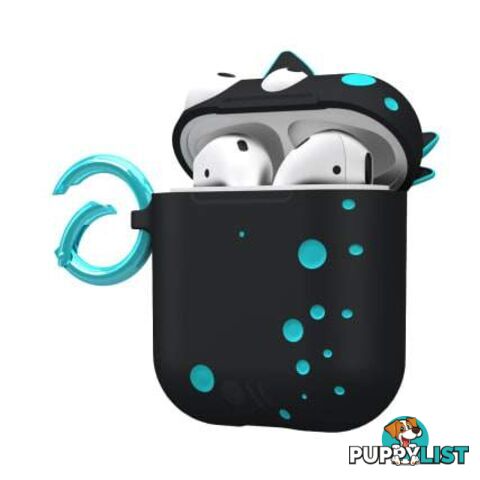 Case-Mate CreaturePod Case for Air Pods with Neck Strap - Spike Harmless Case (Black) - Case-Mate - 846127187022