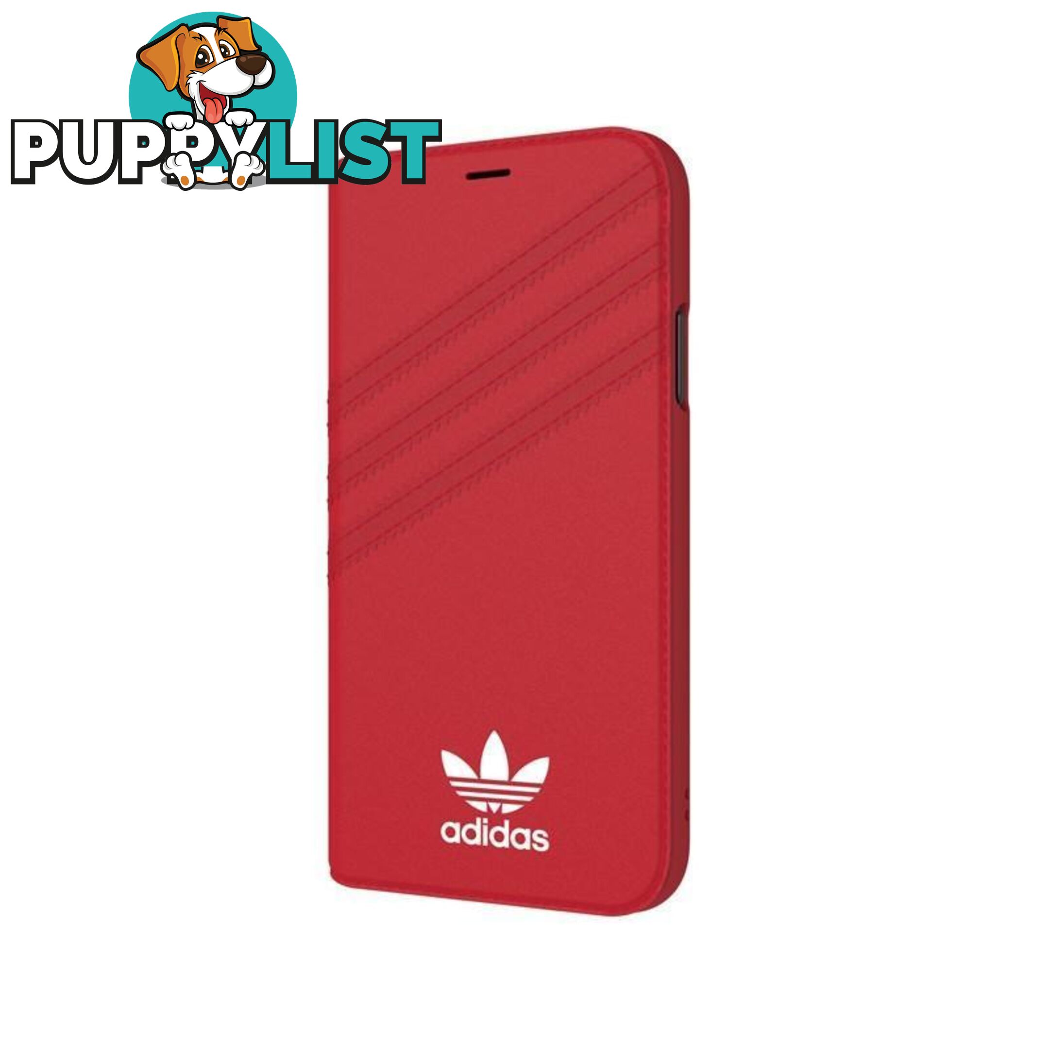 Adidas (Adidas) Clover Classic PU Leather Flip for iPhone X/Xs - Adidas - Blue - 8718846047357