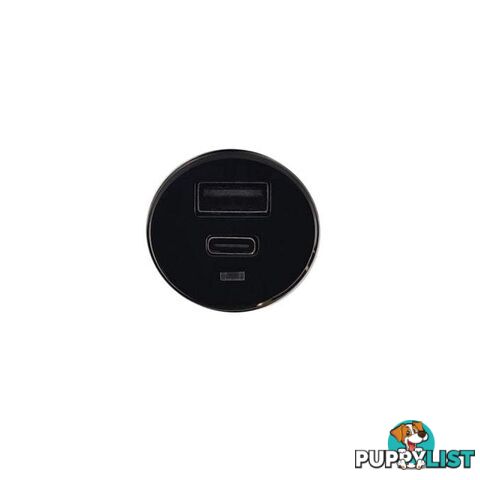 Cleanskin 27W Dual Car Charger and Qualcomm Quick Charge 3.0 USB Port Black - Cleanskin - 9319655067469