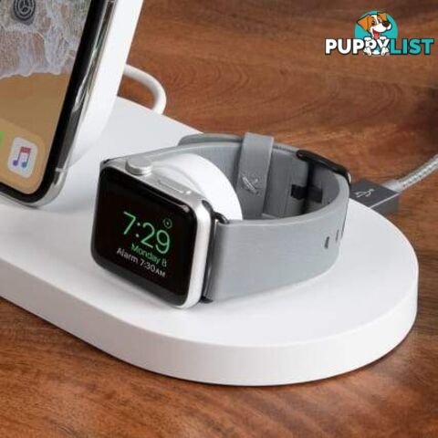 Belkin BOOSTUP Wireless Charging Dock For iPhone/Apple Watch/USB-A port - White - Belkin - 745883762859