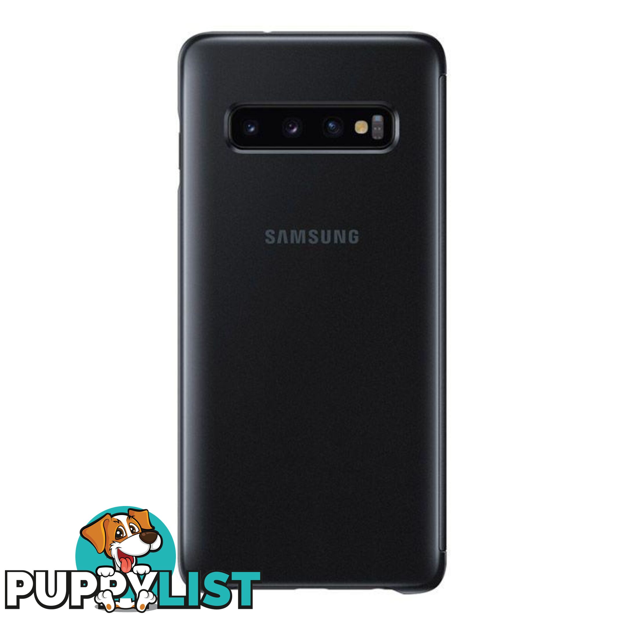 Samsung Clear View Cover For Samsung Galaxy S10 - Samsung - Black - 8801643651336