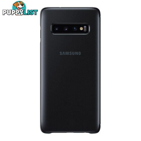 Samsung Clear View Cover For Samsung Galaxy S10 - Samsung - Black - 8801643651336