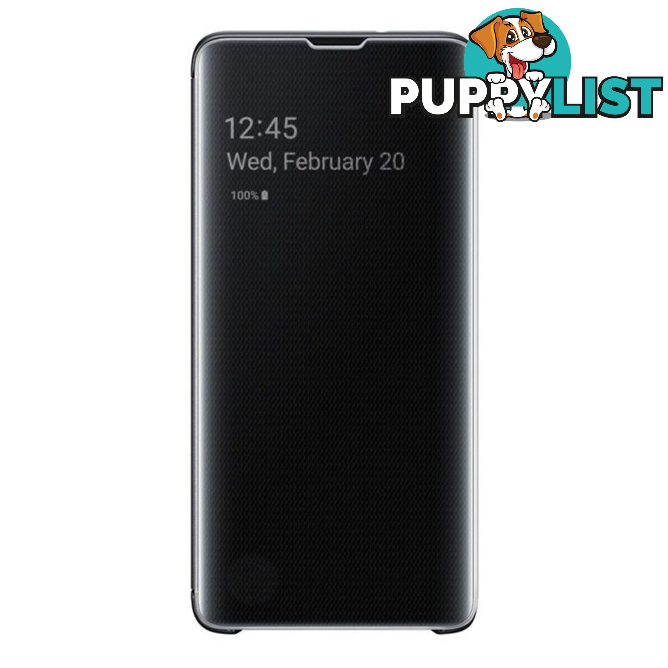 Samsung Clear View Cover For Samsung Galaxy S10 - Samsung - Black - 8801643651336