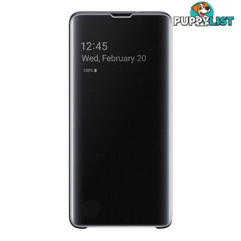 Samsung Clear View Cover For Samsung Galaxy S10 - Samsung - Black - 8801643651336