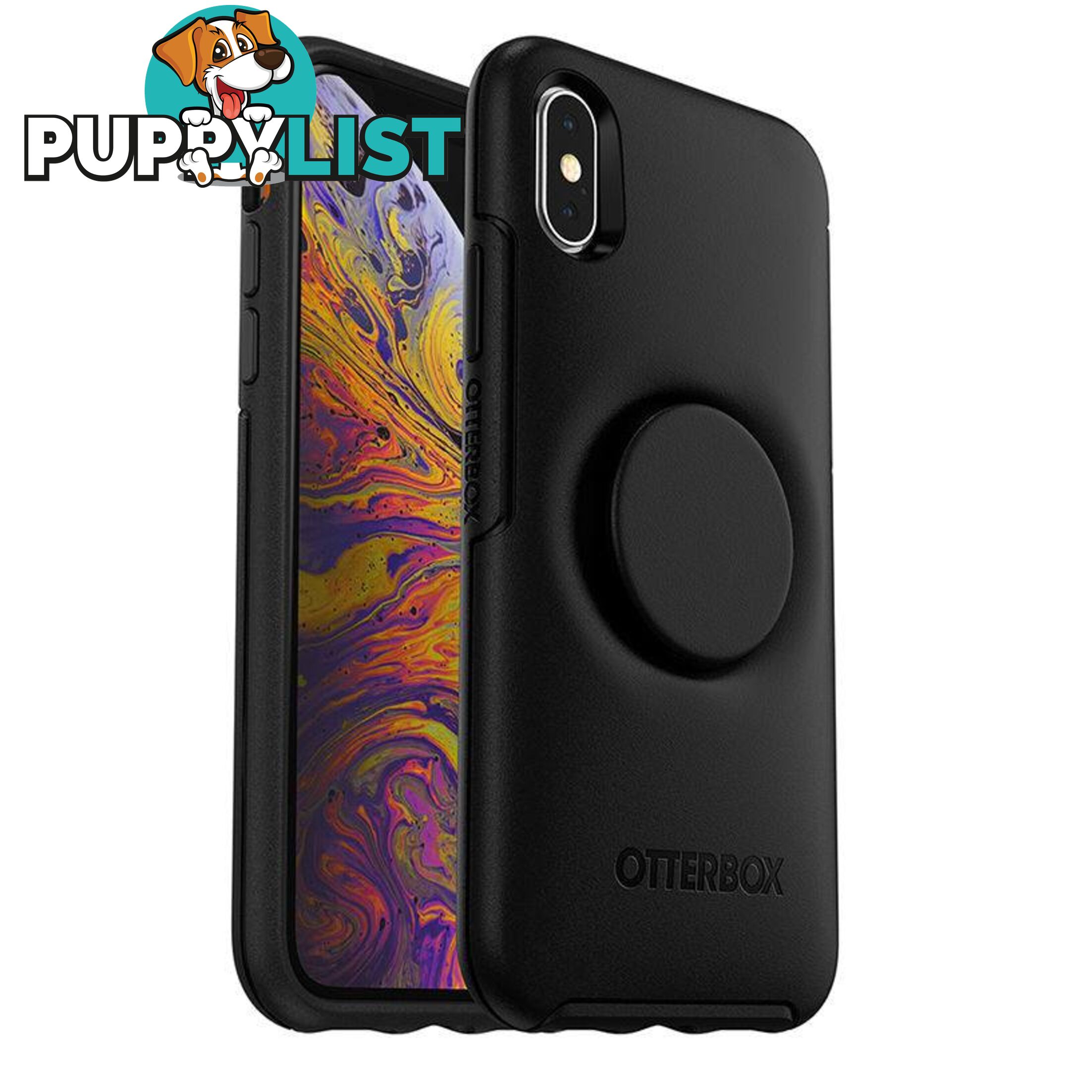 OtterBox Otter + Pop Symmetry Case For iPhone X/Xs - OtterBox - Black - 660543495888