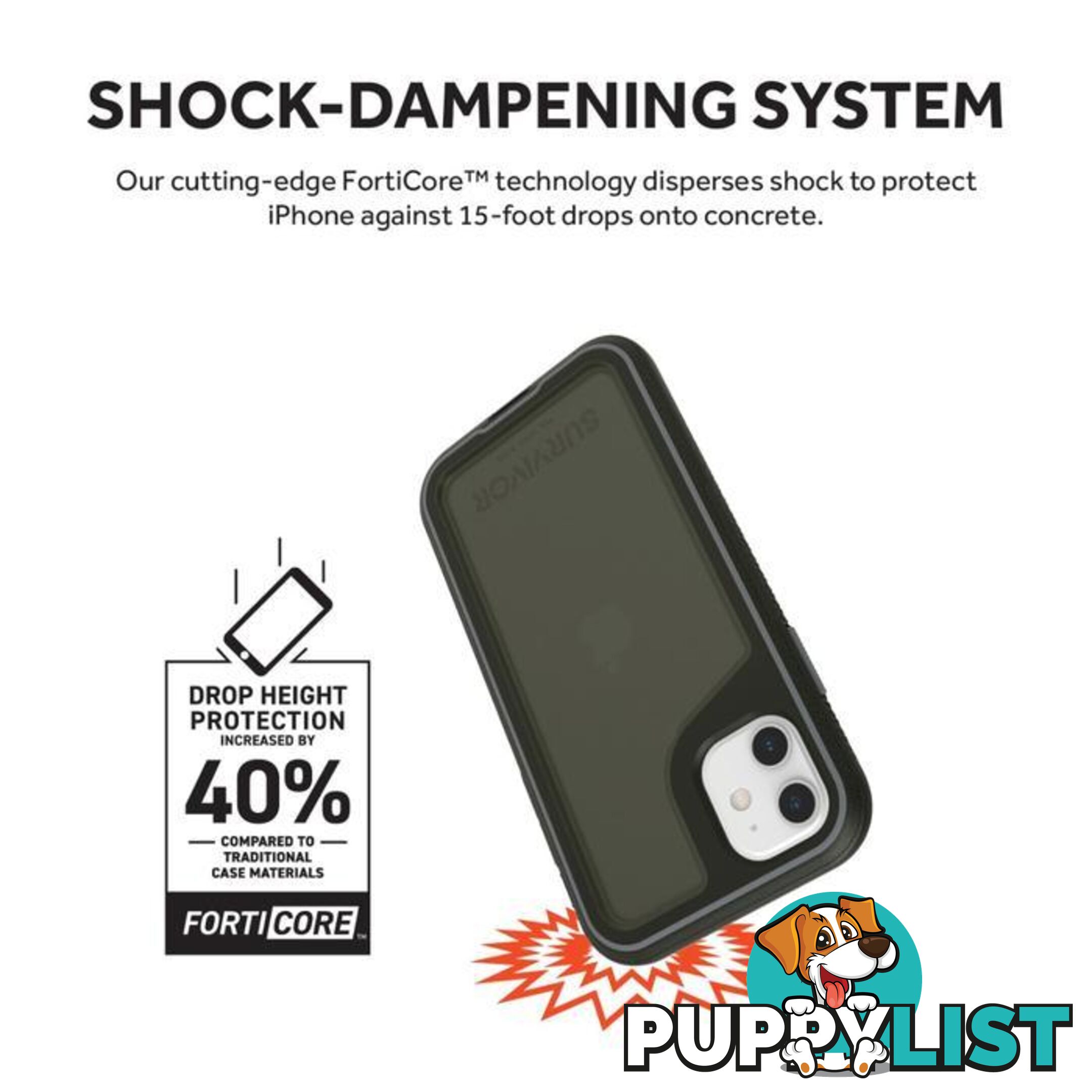 Griffin Survivor Extreme for iPhone 11 - Griffin - Black/Smoke - 191058106827