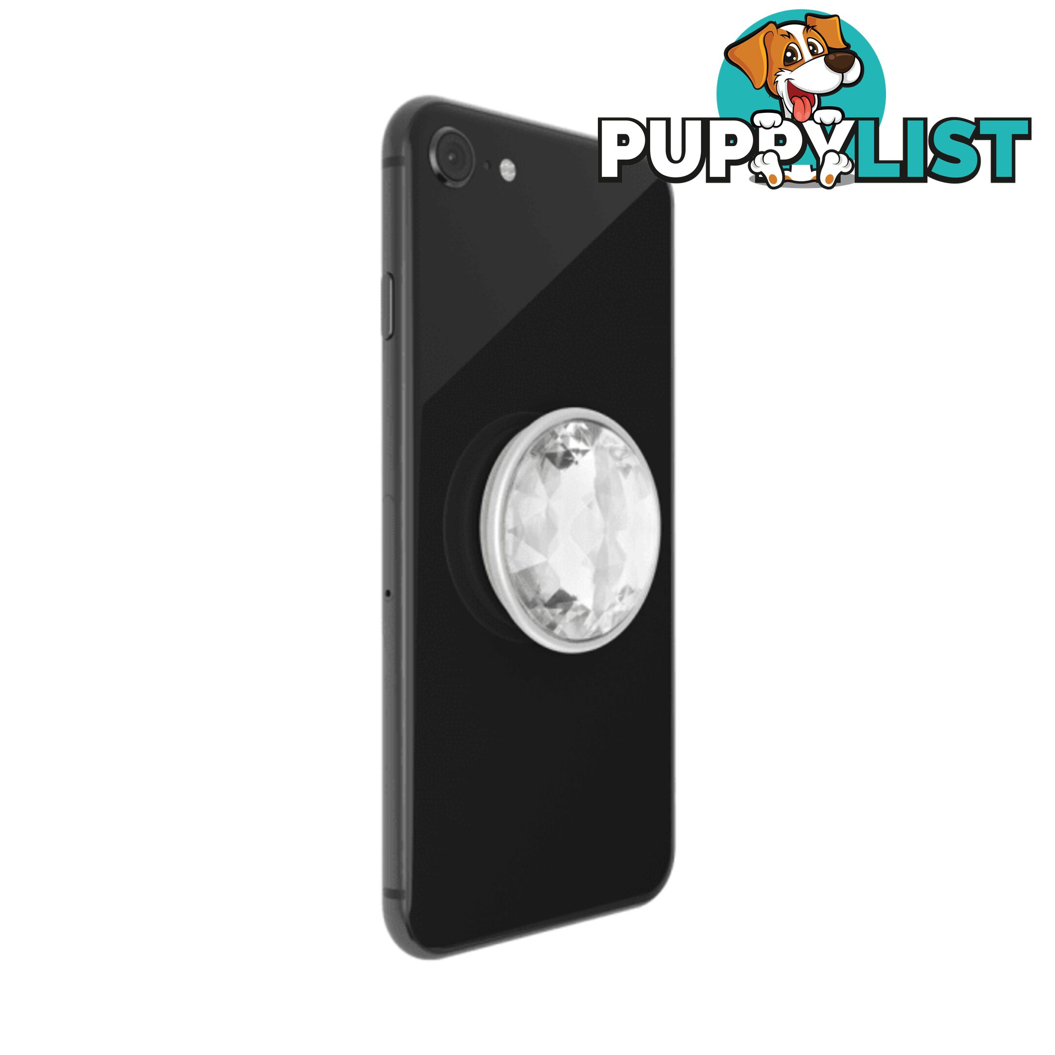 PopTop Premium Swappable Top (Gen 2) Disco Crystal Silver - PopSockets - 842978143774