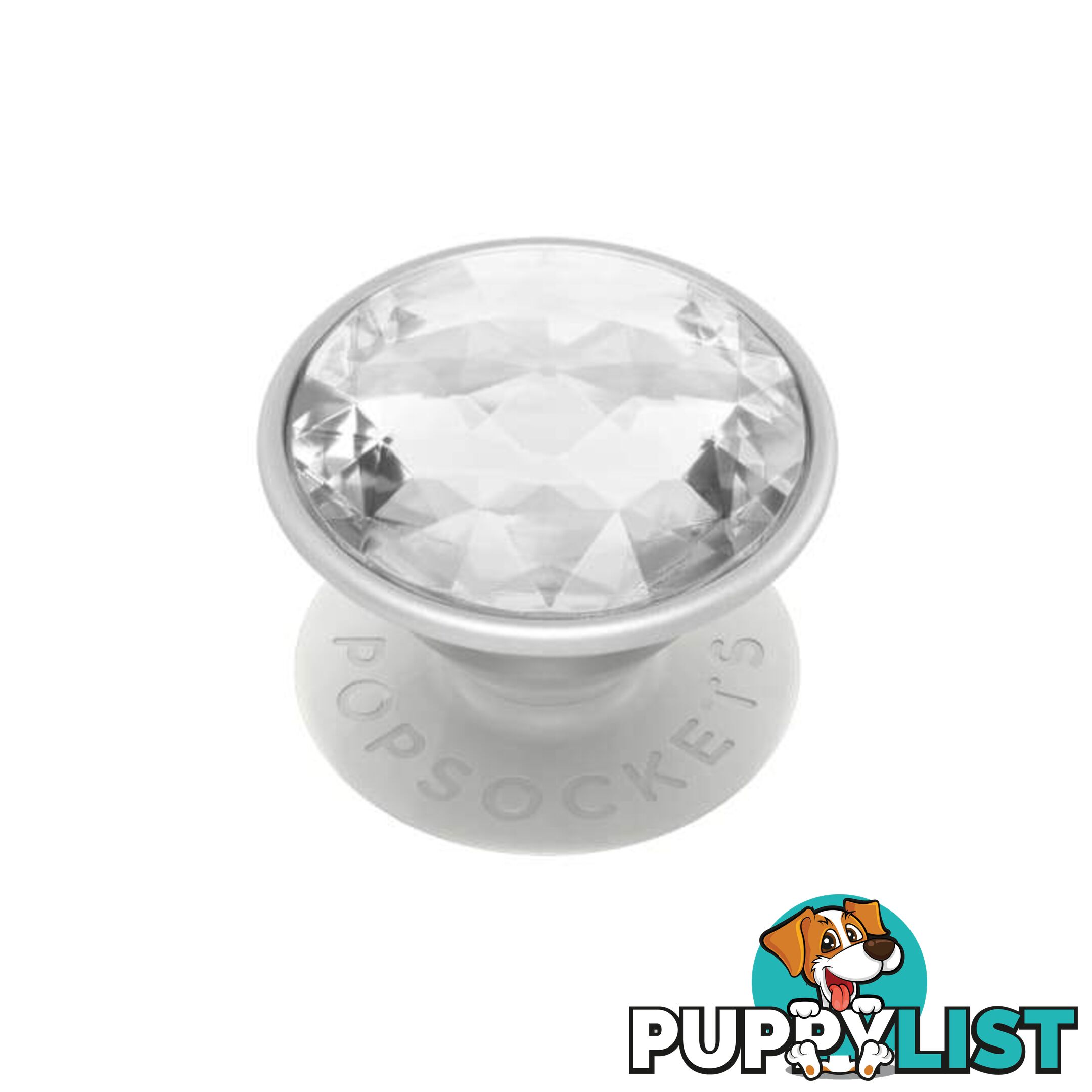 PopTop Premium Swappable Top (Gen 2) Disco Crystal Silver - PopSockets - 842978143774