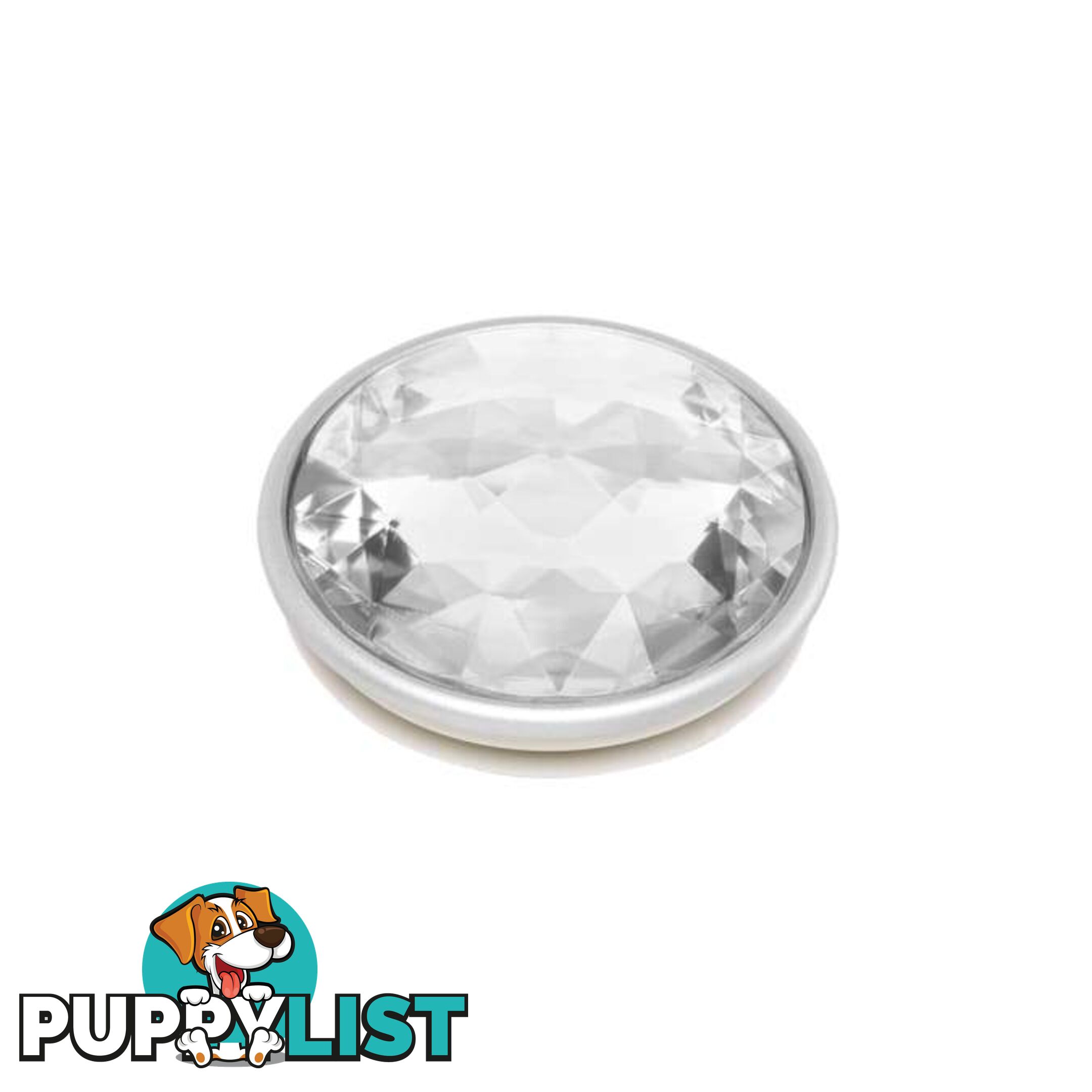 PopTop Premium Swappable Top (Gen 2) Disco Crystal Silver - PopSockets - 842978143774