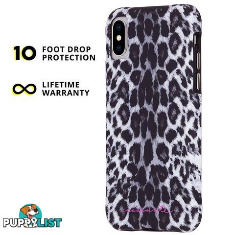 Case-Mate Wallpaper Street Case For iPhone X/XS - Case-Mate - Gray Leopard - 846127181761