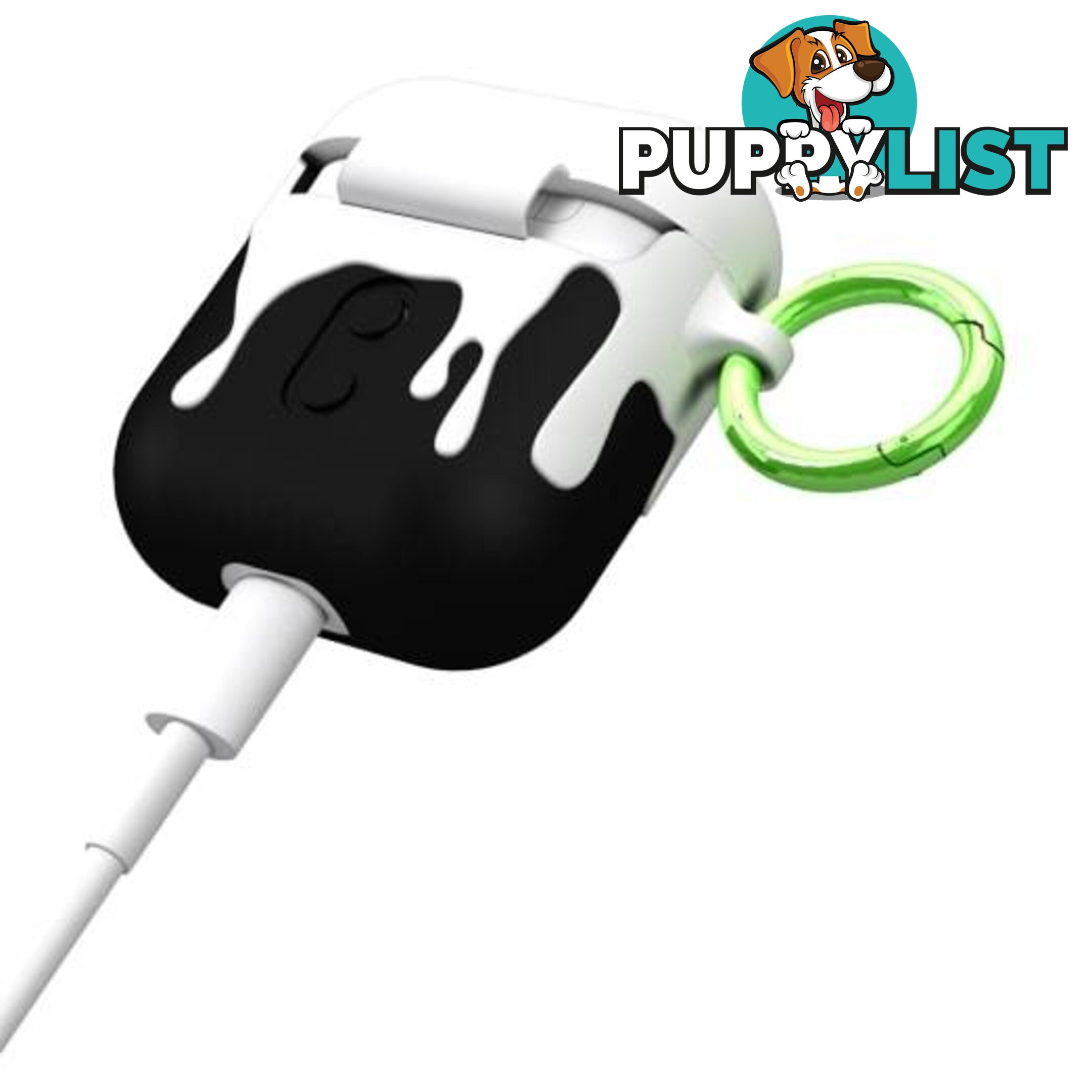 Case-Mate CreaturePod Case for Air Pods with Neck Strap - Ozzy Dramatic Case (White/Black) - Case-Mate - 846127187046