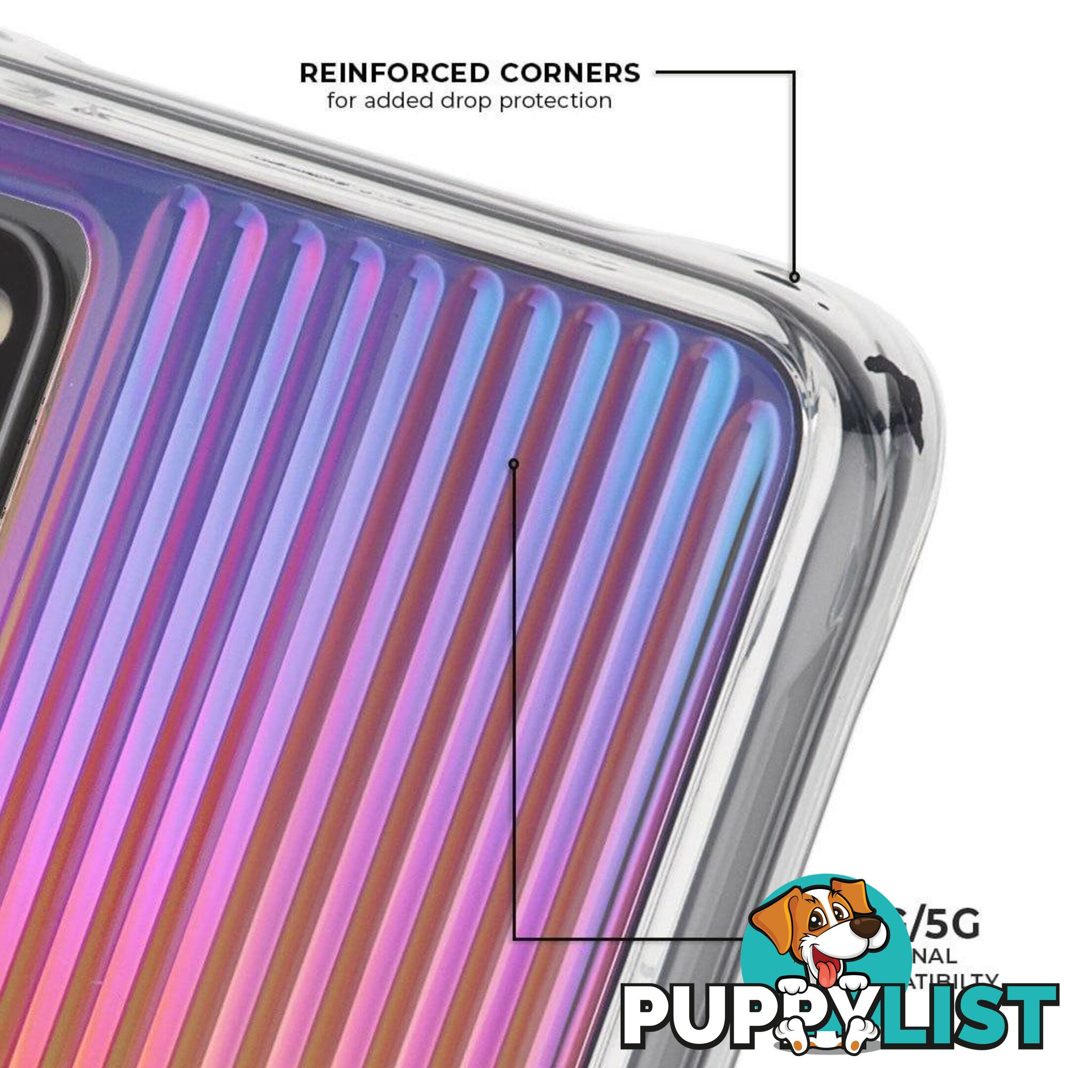 Case-Mate Tough Groove Case For Samsung Galaxy S20 Ultra - Case-Mate - Iridescent - 846127192323