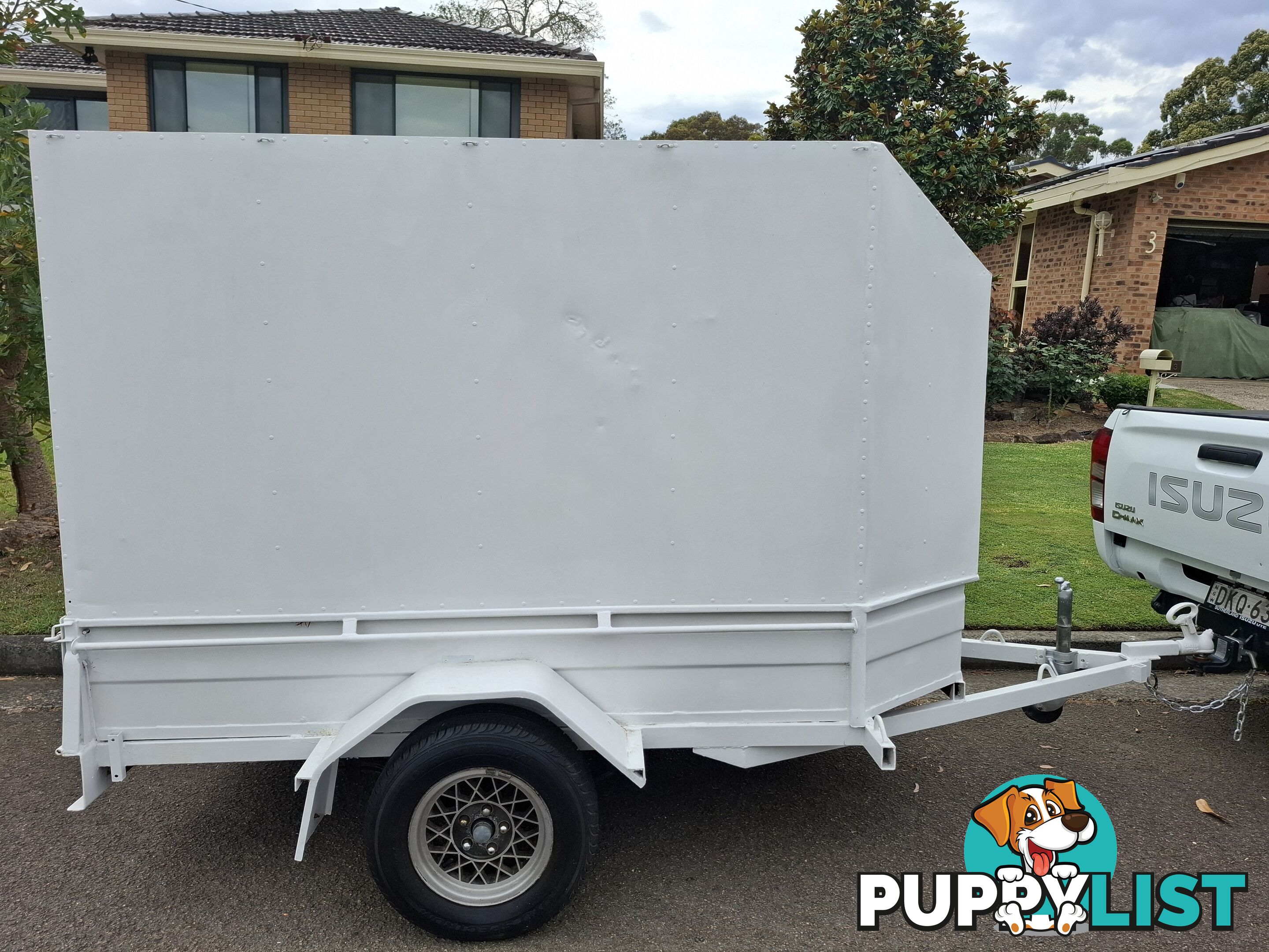 Enclosed trailer.