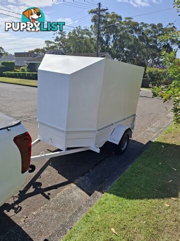 Enclosed trailer.