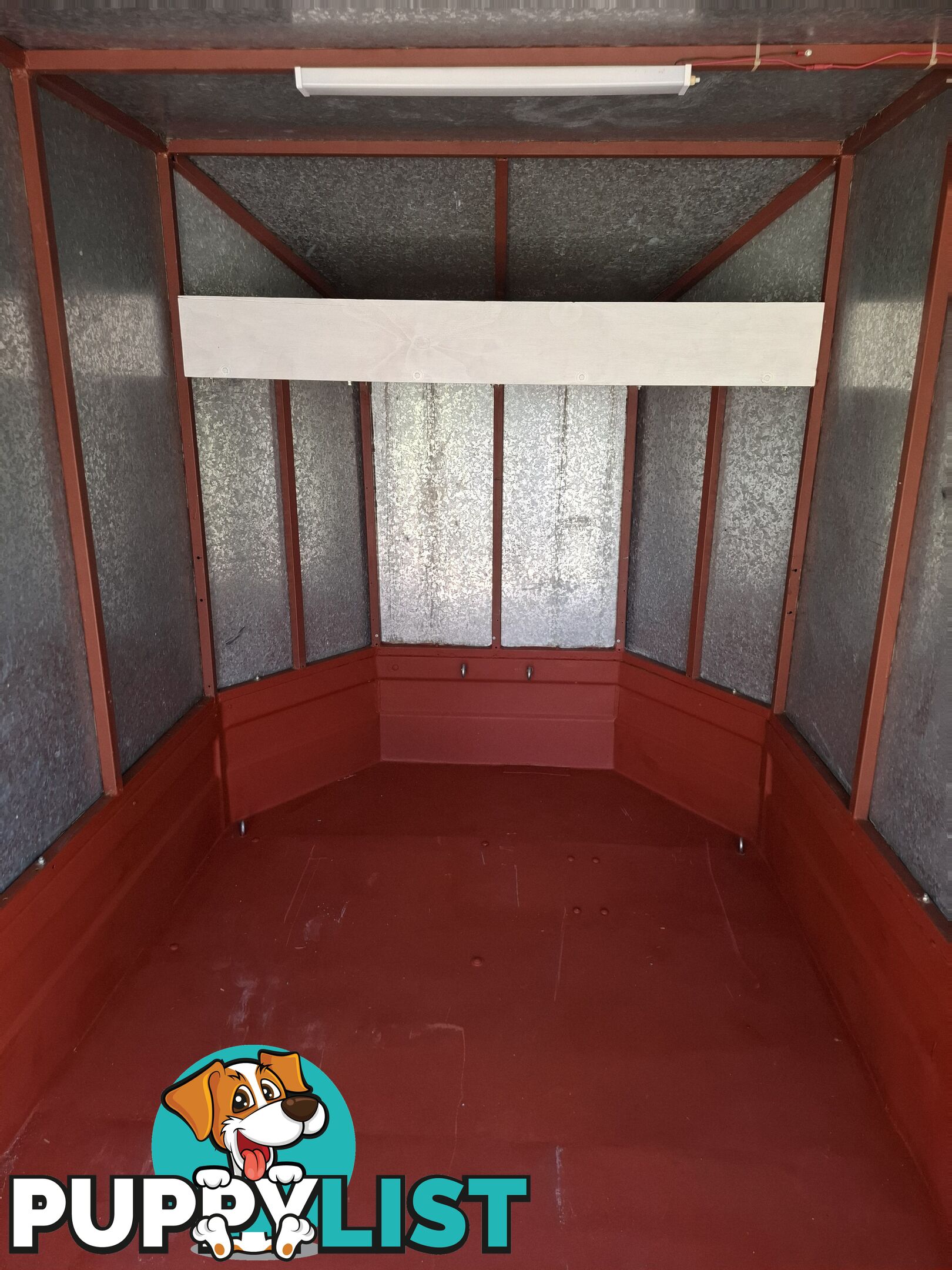 Enclosed trailer.