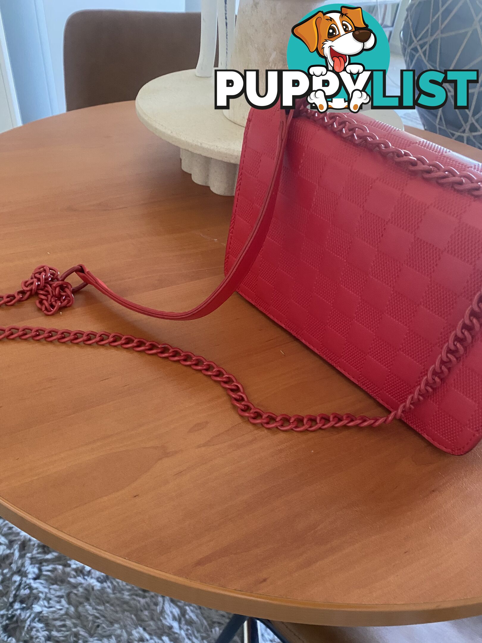 Red LV Bag for Sale