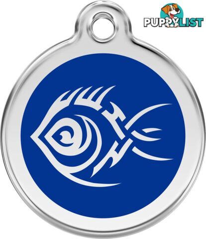 RED DINGO TRIBAL FISH DARK BLUE TAG - LIFETIME GUA