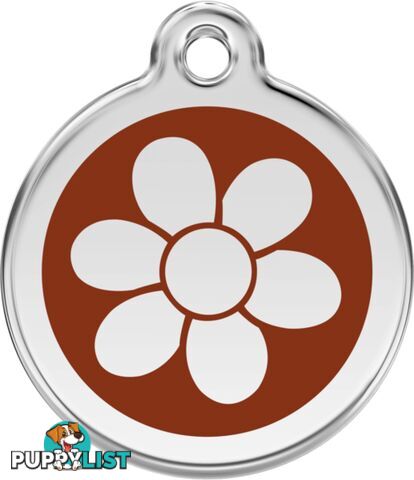 RED DINGO FLOWER BROWN TAG - LIFETIME GUARANTEE -