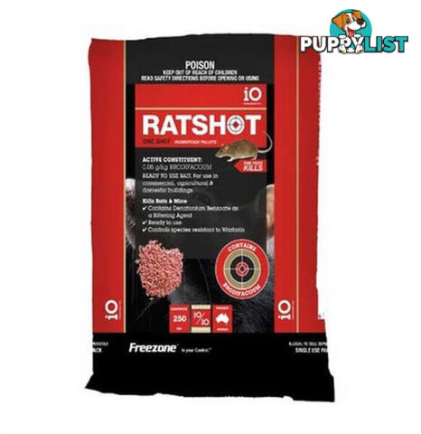 IO RATSHOT ONE SHOT PELLET RED