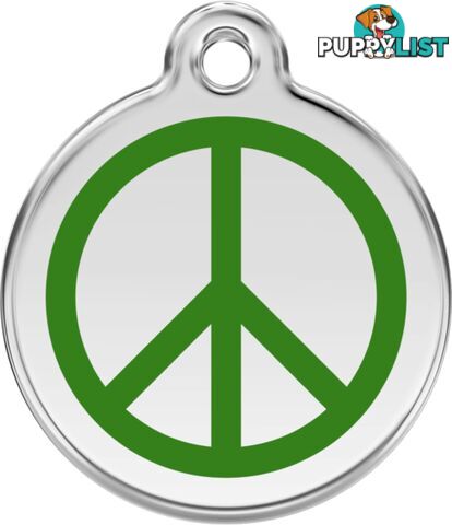 RED DINGO PEACE GREEN TAG - LIFETIME GUARANTEE - C