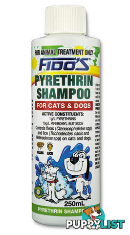 FIDO'S FRE-ITCH PYRETHRIN SHAMPOO FOR DOGS &AM