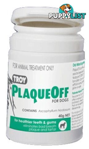 PLAQUEOFF FOR DOGS 40GM