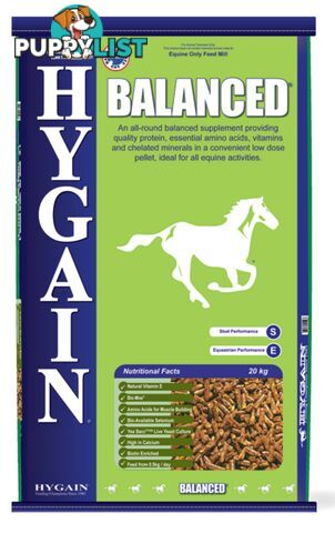 HYGAIN BALANCED HORSE PELLETS 20KG