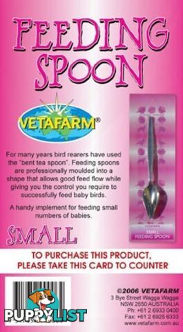 VETAFARM FEEDING SPOON