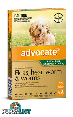 ADVOCATE FOR PUPPIES AND SMALL DOGS UP TO 4KG (GRE