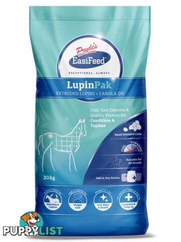 PRYDES LUPINPAK EXTRUDED LUPINS + CANOLA OIL HORSE