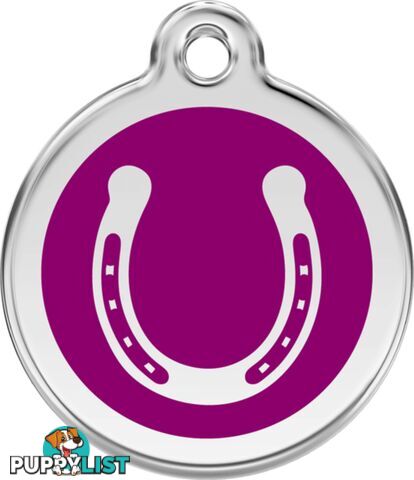 RED DINGO HORSE SHOE PURPLE TAG - LIFETIME GUARANT