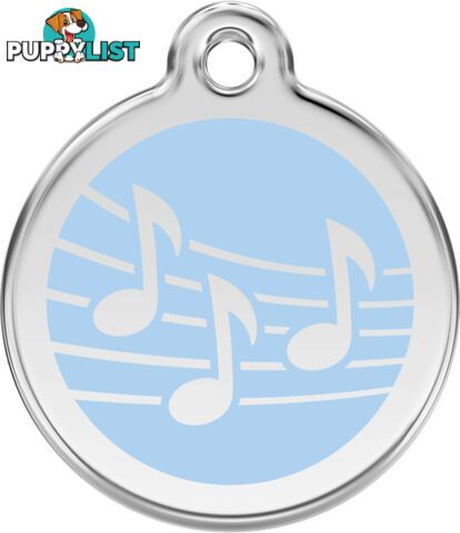 RED DINGO MUSIC LIGHT BLUE TAG - LIFETIME GUARANTE