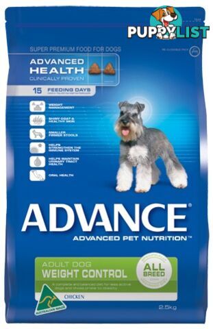 ADVANCE ADULT DOG WEIGHT CONTROL ALL BREED WITH CH