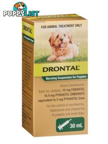 DRONTAL WORMING SUSPENSION FOR PUPPIES - 30ML