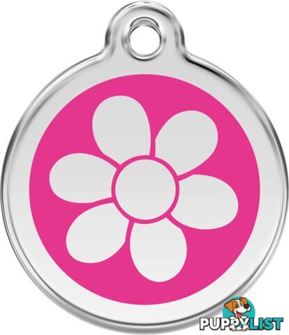 RED DINGO FLOWER HOT PINK TAG - LIFETIME GUARANTEE