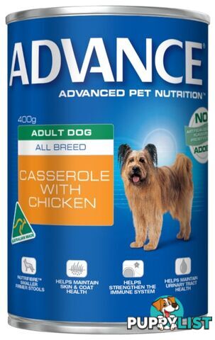 ADVANCE ADULT DOG ALL BREED WET FOOD - CASSEROLE W