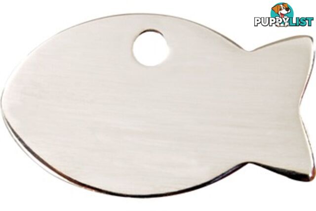 RED DINGO STAINLESS STEEL FISH TAG - LIFETIME GUAR