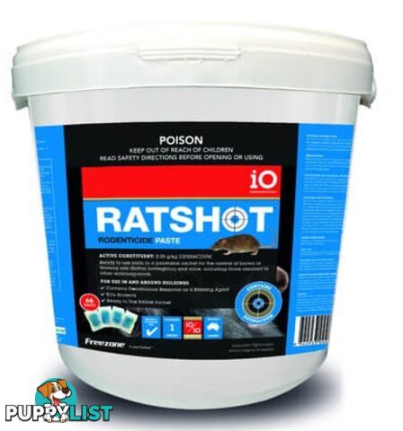 IO RATSHOT PASTE BLUE DIFENACOUM