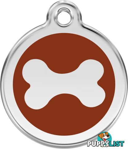 RED DINGO BONE TAG BROWN - LIFETIME GUARANTEE - CA