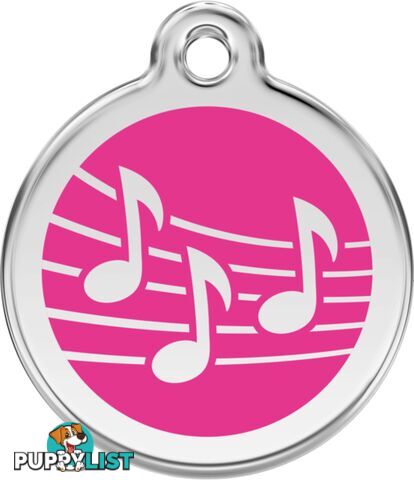 RED DINGO MUSIC HOT PINK TAG - LIFETIME GUARANTEE