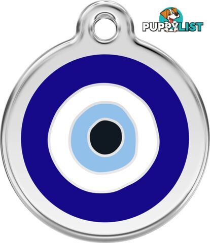 RED DINGO EVIL EYE DARK BLUE TAG - LIFETIME GUARAN