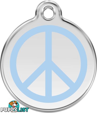 RED DINGO PEACE LIGHT BLUE TAG - LIFETIME GUARANTE