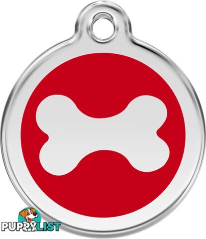 RED DINGO BONE TAG RED - LIFETIME GUARANTEE - CAT,