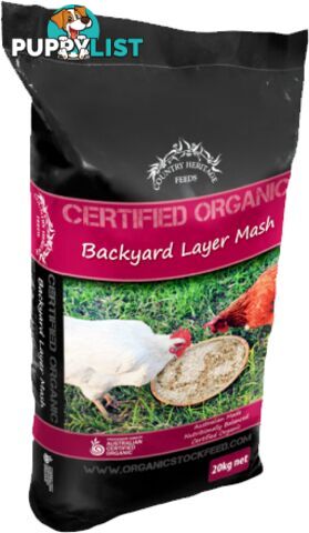 CHF ORGANIC BACKYARD LAY MASH 20KG