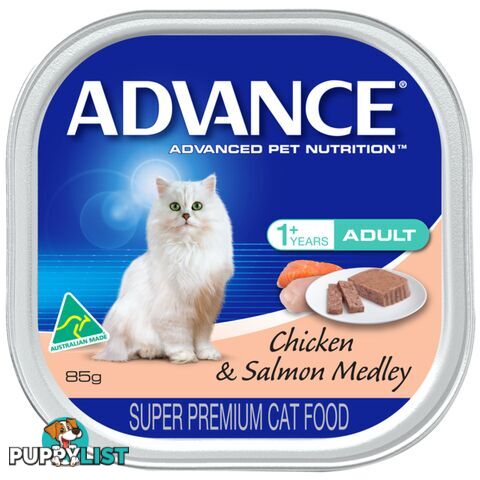 ADVANCE ADULT CAT WET FOOD CHICKEN & SALMON ME