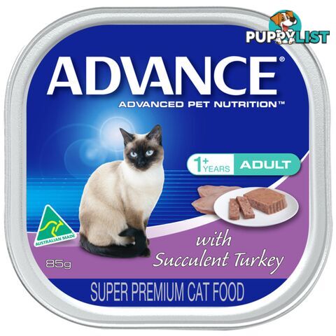 ADVANCE ADULT CAT WET FOOD SUCCULENT TURKEY 7 X 85