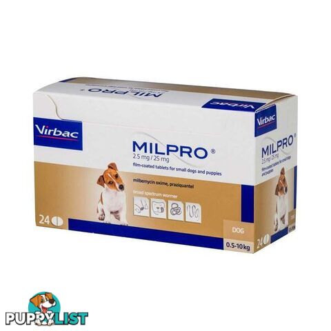 MILPRO ALLWORMER FOR SMALL DOGS & PUPPIES 0.5