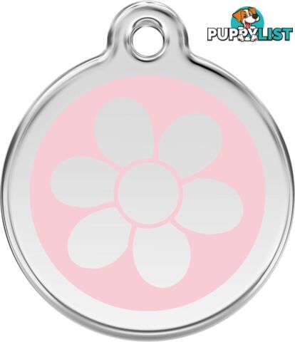 RED DINGO FLOWER PINK TAG - LIFETIME GUARANTEE - C