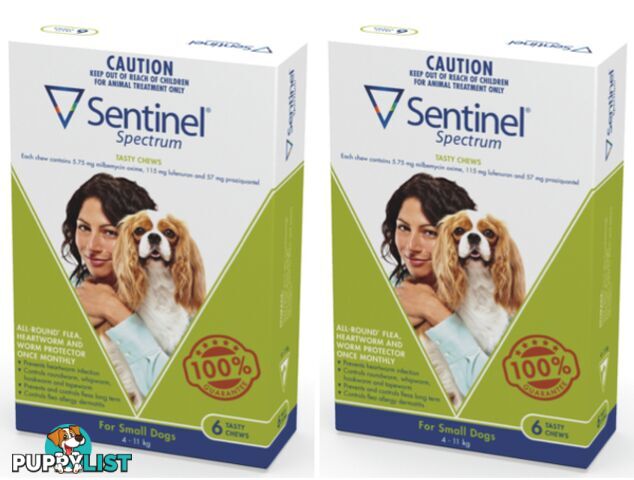 SENTINEL SPECTRUM TASTY CHEWS FOR SMALL DOGS 4-11K